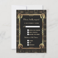 Einzigartiges Gold Black Great Gatsby Art Deco Hoc