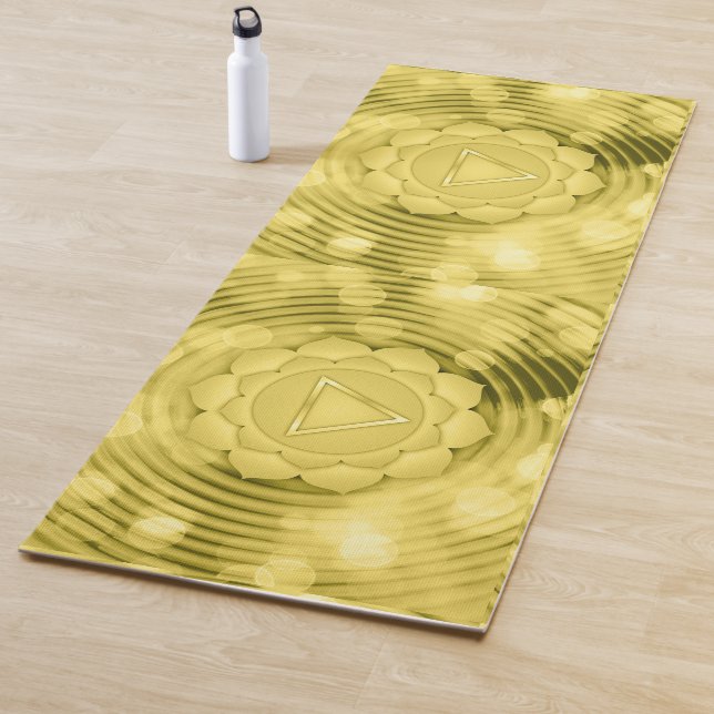 Einzigartiges Gold Chakra Muster Zen Meditation Yogamatte (Beispiel)