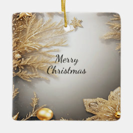 Einzigartiges Gold Dekoratives Weihnachtsfest Keramikornament