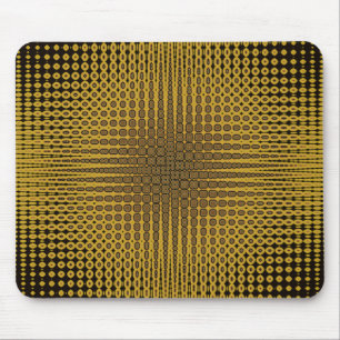Einzigartiges Gold/Schwarz-Design Mousepad