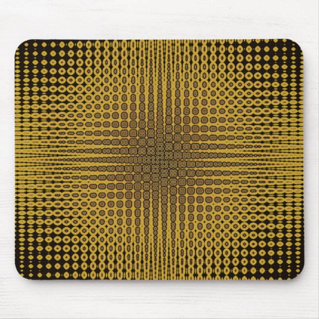 Einzigartiges Gold/Schwarz-Design Mousepad (Vorne)