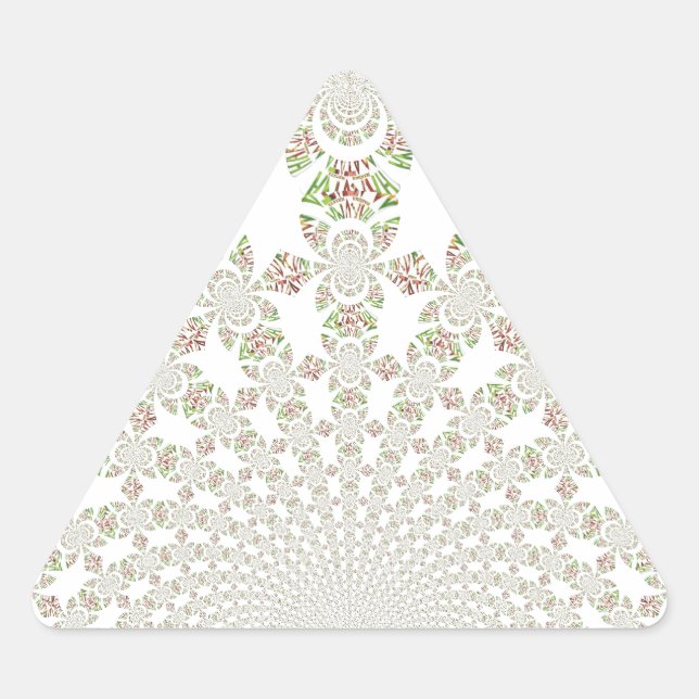 Einzigartiges Hakuna Matata Design: Serene Vibes Dreieckiger Aufkleber (Vorderseite)