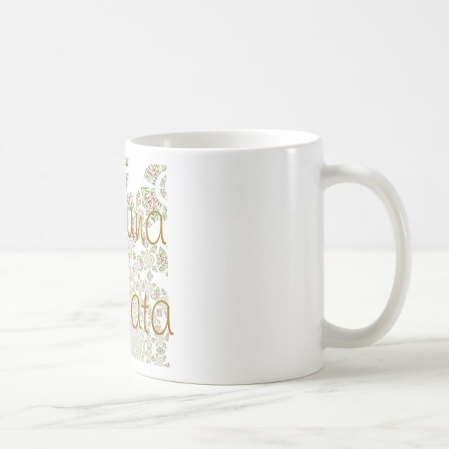 Einzigartiges Hakuna Matata Design: Serene Vibes Kaffeetasse (Rechts)