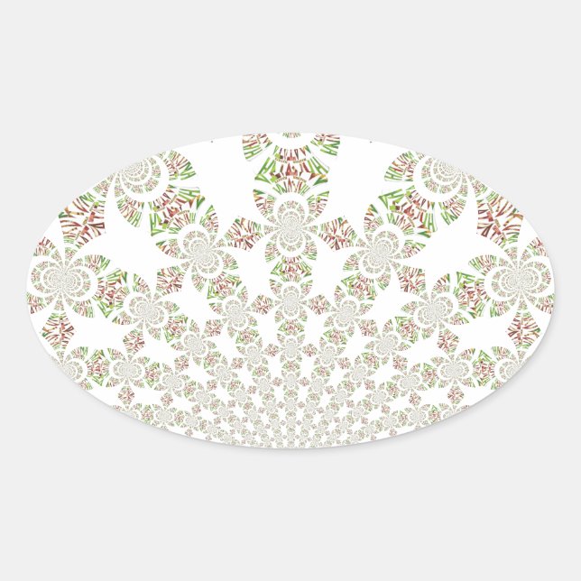 Einzigartiges Hakuna Matata Design: Serene Vibes Ovaler Aufkleber (Vorderseite)