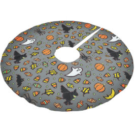 Einzigartiges Halloween-Dekor Polyester Weihnachtsbaumdecke