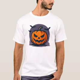 Einzigartiges Halloween-Jack-O'-Lantern-Design T-Shirt