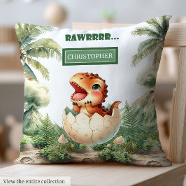 Einzigartiges Hatching Soon Baby Dinosaur Baby Pil Kissen