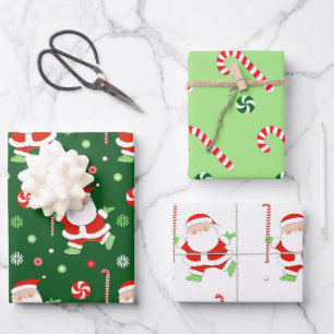 Einzigartiges Hockey-Holiday-Geschenk Geschenkpapier Set