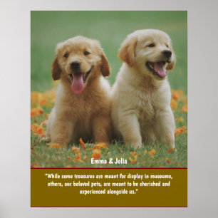 Einzigartiges Hundeschenkgeschenk, Gedenkausdruck Poster