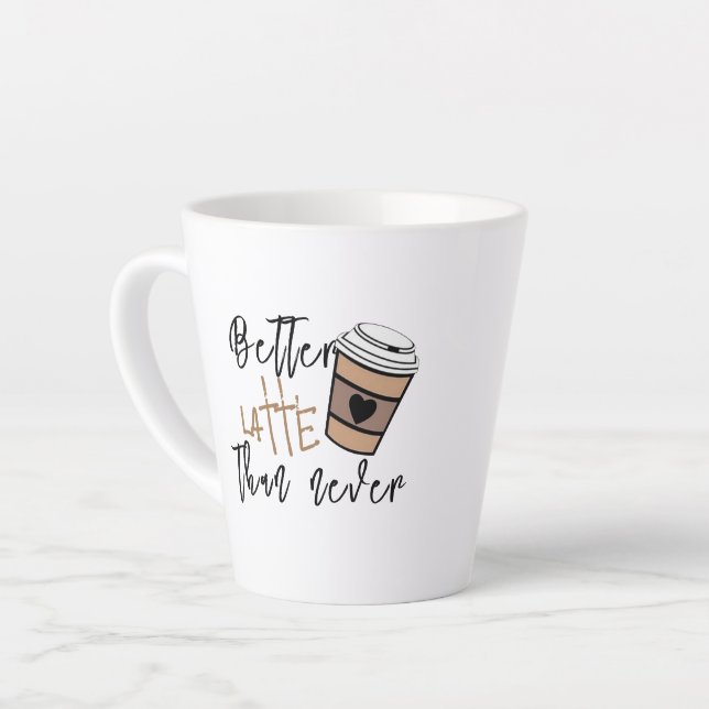 Einzigartiges Kaffeegenuss, besser als nie lustig Milchtasse (Linke Ecke)