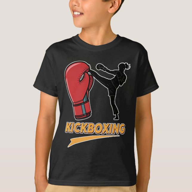 Einzigartiges Kickboxhandschuh-Design  T-Shirt (Vorderseite)