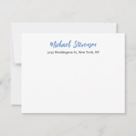 Einzigartiges klassisches Blau RSVP Karte