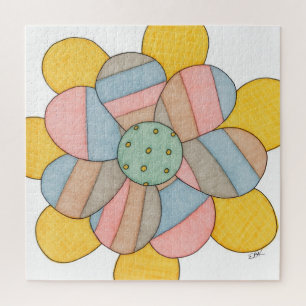 Einzigartiges Kunstpuzzle - Blume #1 - Kunstmuseum
