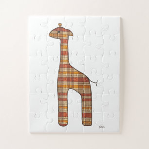 Einzigartiges Kunstpuzzle - Giraffe #2 - Art Erin