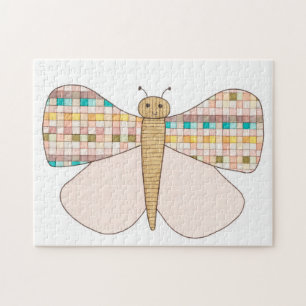 Einzigartiges Kunstpuzzle - Schmetterling #4 - Eri