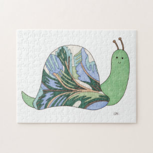 Einzigartiges Kunstpuzzle - Schnecke #3 - Erin Bri