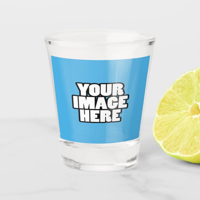 Einzigartiges, leicht zu entwerfendes Design in ei Schnapsglas (Vorderseite)