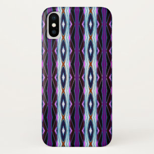 Einzigartiges Lila Muster iPhone X Hülle