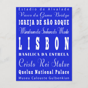 Einzigartiges Lissabon, Portugal - Geschenkidee Postkarte