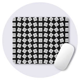 Einzigartiges Logo oder Bildmuster Schwarz (edit Mousepad