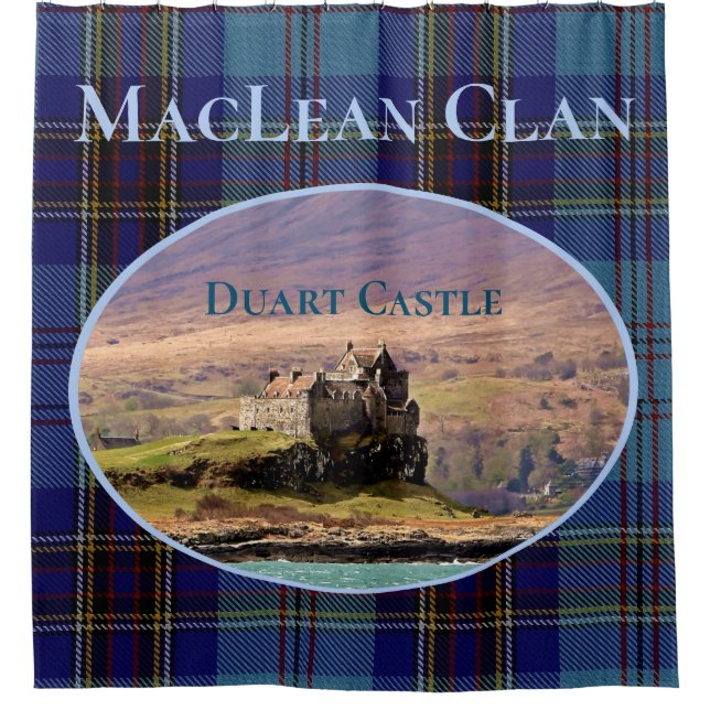 Einzigartiges MacLean Clans Duart Castle Foto Duschvorhang (Vorderseite)