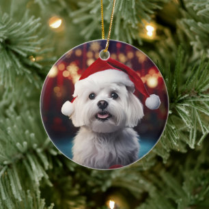 Einzigartiges maltesisches Weihnachtsgeschenk für Keramik Ornament