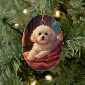 Einzigartiges maltesisches Weihnachtsgeschenk für  Keramik Ornament