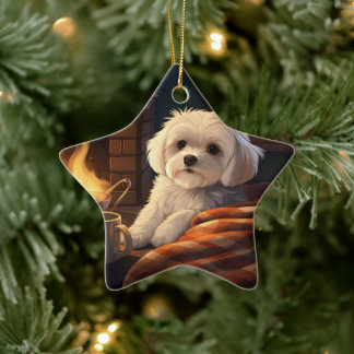Einzigartiges maltesisches Weihnachtsgeschenk für  Keramik Ornament
