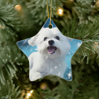 Einzigartiges maltesisches Weihnachtsgeschenk für  Keramik Ornament