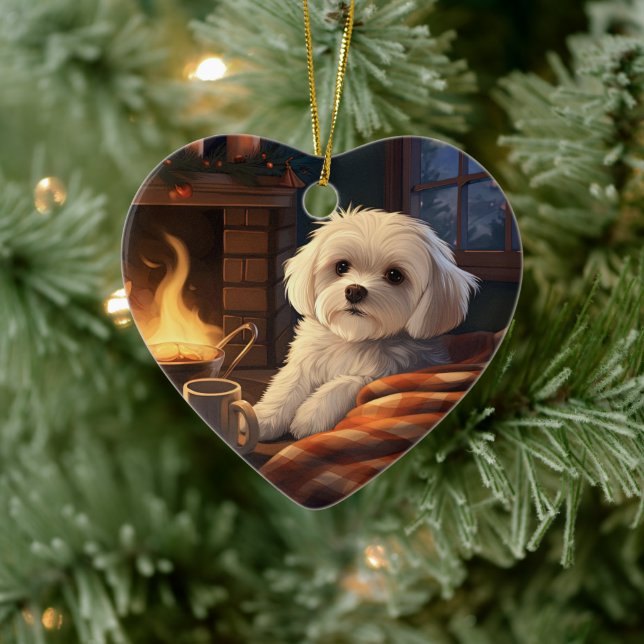 Einzigartiges maltesisches Weihnachtsgeschenk für  Keramik Ornament (Baum)