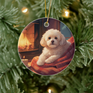 Einzigartiges maltesisches Weihnachtsgeschenk für  Keramik Ornament