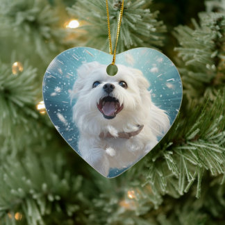 Einzigartiges maltesisches Weihnachtsgeschenk für  Keramik Ornament