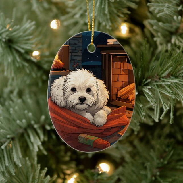 Einzigartiges maltesisches Weihnachtsgeschenk für  Keramik Ornament (Baum)