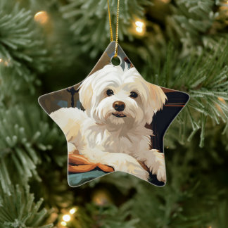Einzigartiges maltesisches Weihnachtsgeschenk für  Keramik Ornament