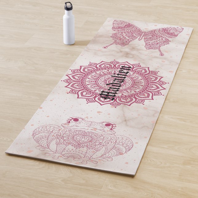 Einzigartiges megologisches Meditationsmuster Mand Yogamatte (Beispiel)