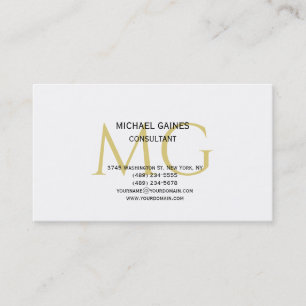 Einzigartiges Minimalistisches Schlichtes Farbmono Visitenkarte