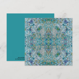 Einzigartiges, modernes Kunstdesign Karte