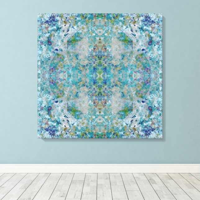 Einzigartiges, modernes Kunstdesign Leinwanddruck (Insitu (Holzboden))