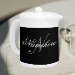 Einzigartiges Monogramm für Personalisierte Schwar<br><div class="desc">Personalisiertes Einzigartiges Monogramm-Design für jeden.</div>