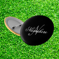 Einzigartiges Monogramm für Personalisierte Schwar