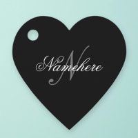 Einzigartiges Monogramm für Personalisierte Schwar