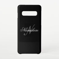 Einzigartiges Monogramm für Personalisierte Schwar