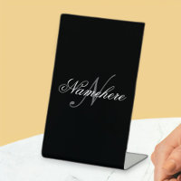 Einzigartiges Monogramm für Personalisierte Schwar
