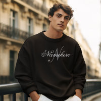 Einzigartiges Monogramm für Personalisierte Schwar