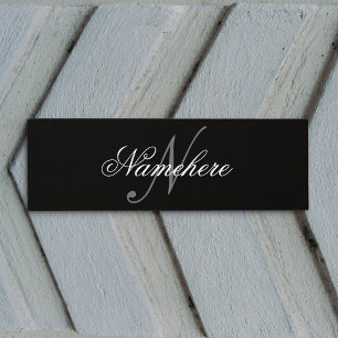 Einzigartiges Monogramm für Personalisierte Schwar Yogamatte