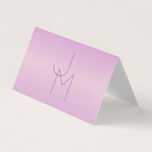 Einzigartiges Monogramm Soft Lavendel Pink