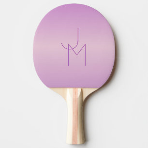 Einzigartiges Monogramm Soft Lavendel Pink Tischtennis Schläger