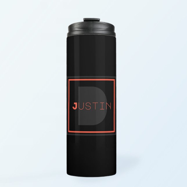 Einzigartiges Monogramm Thermosbecher (Von Creator hochgeladen)