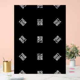 Einzigartiges Muster für moderne Logos | Schwarz Acrylschild