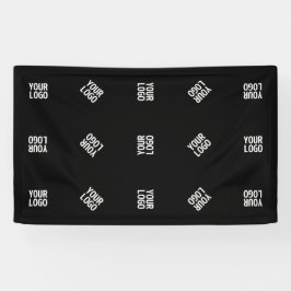 Einzigartiges Muster für moderne Logos | Schwarz Banner